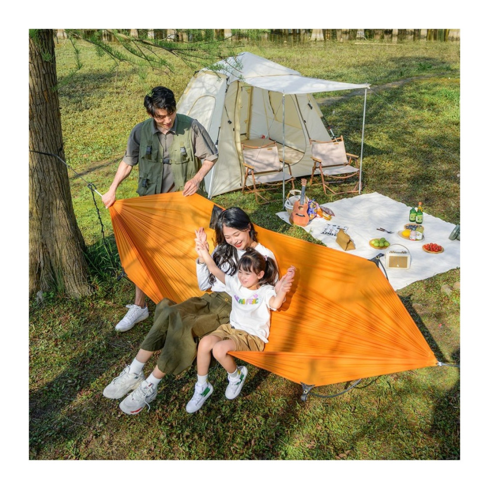 Гамак с дугами без опрокидывания NH22DC008 Naturehike 6927595700761, оранжевый