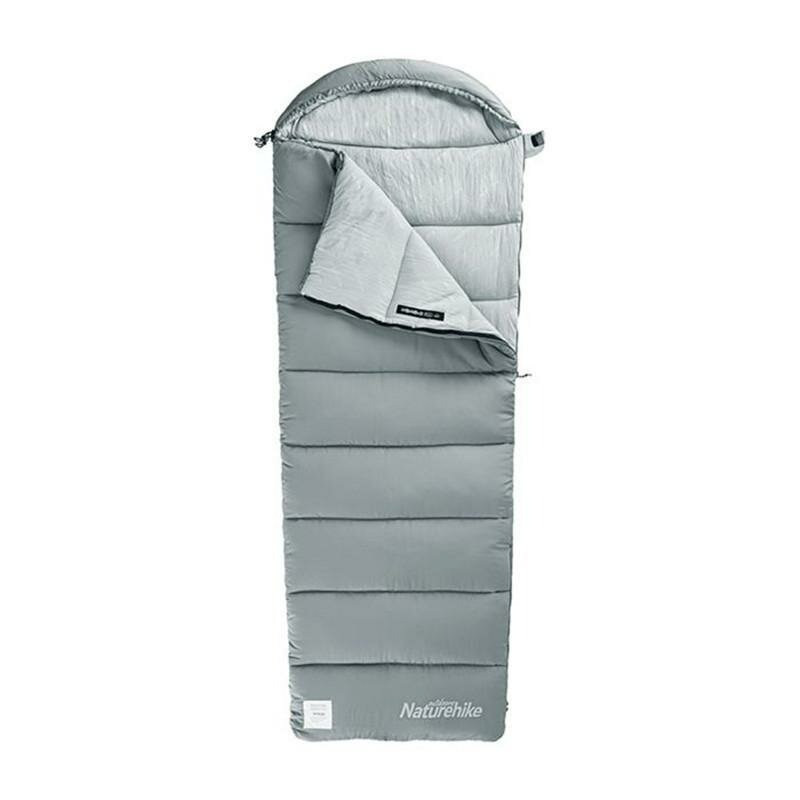Спальник з капюшоном M400 NH20MSD02 Naturehike 6927595748138-L, (1°C), лівий, сірий