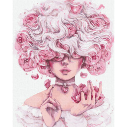 Картина за номерами "Загадкова" ©lesya_nedzelska_art Ідейка KHO4985, 40х50 см