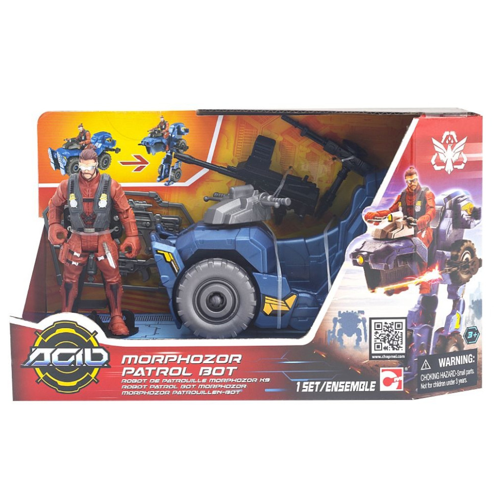 Игровой Набор МорфоЗор Патрульный робот A.C.I.D. 535003 с оружием