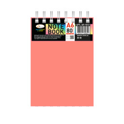 Блокнот А6 Апельсин В-БП6-80(Orange) 80 листов, пружина сверху