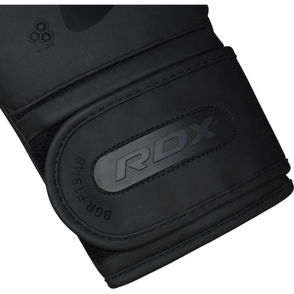 Боксерские перчатки F15 Noir Matte RDX Inc Limited BGR-F15MB-12oz, Black 12 унций (капа в комплекте)