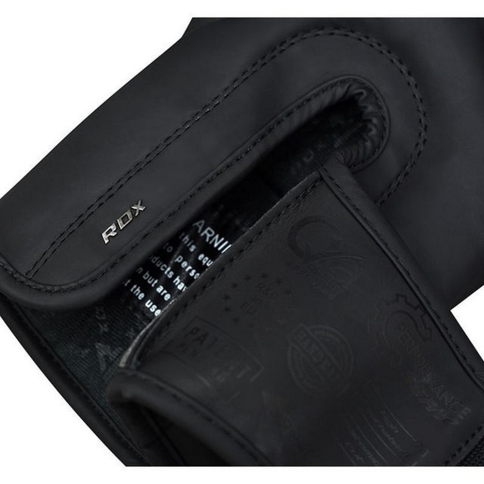 Боксерские перчатки F15 Noir Matte RDX Inc Limited BGR-F15MB-12oz, Black 12 унций (капа в комплекте)