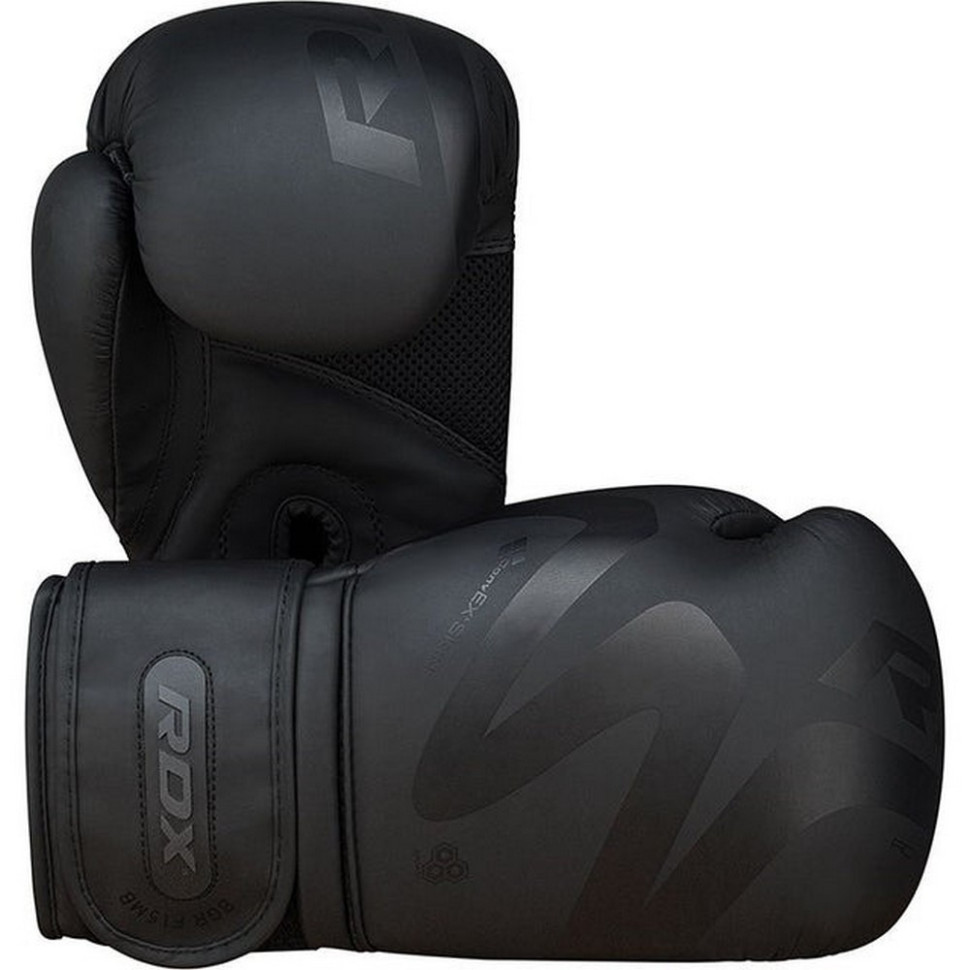 Боксерские перчатки F15 Noir Matte RDX Inc Limited BGR-F15MB-12oz, Black 12 унций (капа в комплекте)