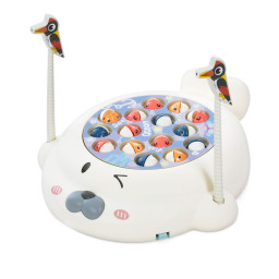 Детская игрушка "Рыбалка" Bambi 20128, 26 см, крутится, с музыкой, 2 дятлика