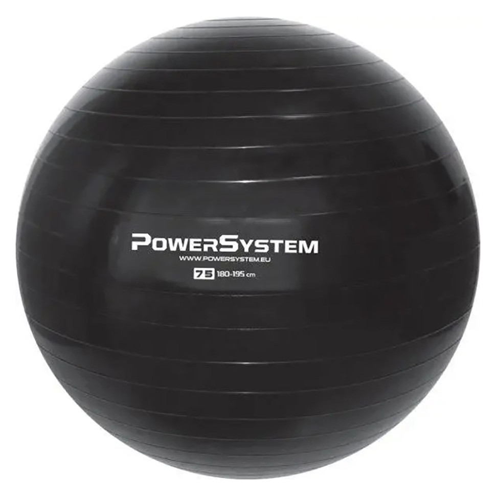 Мяч для фитнеса и гимнастики Power System 4013BK-0, 75cm, Back