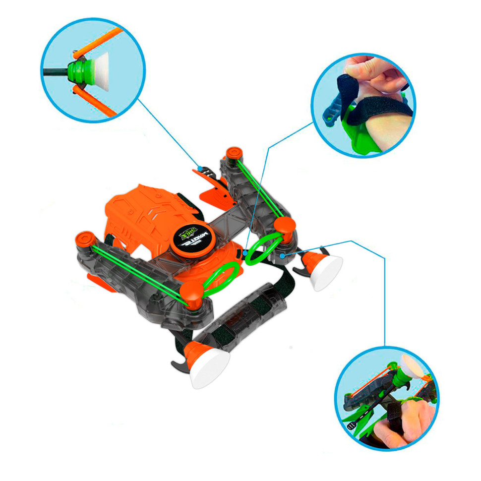 Іграшковий лук на зап'ястя WRIST BOW Zing AS140O, 3 стріли