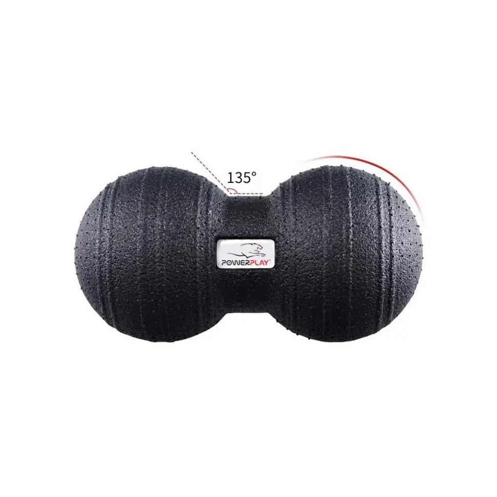 Набор массажных мячиков PowerPlay PP_4007_Black(3pcs), Черные (3 шт)