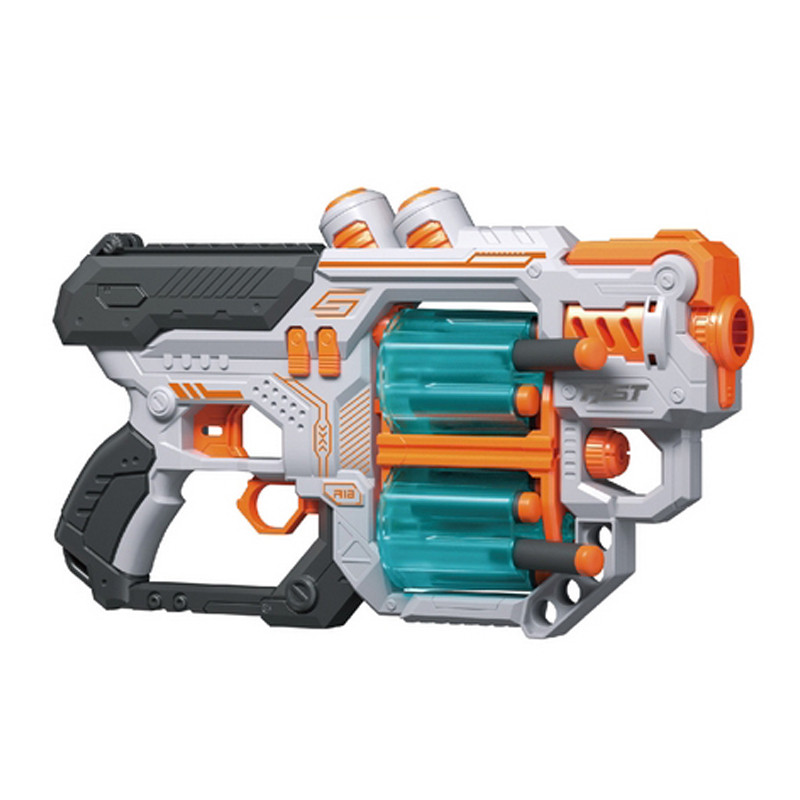 Іграшковий пістолет механічний Blaster BH704 з подвійним барабаном