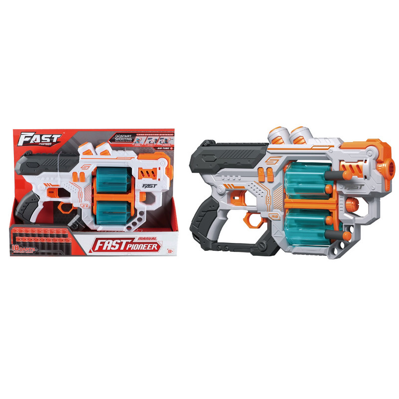 Іграшковий пістолет механічний Blaster BH704 з подвійним барабаном