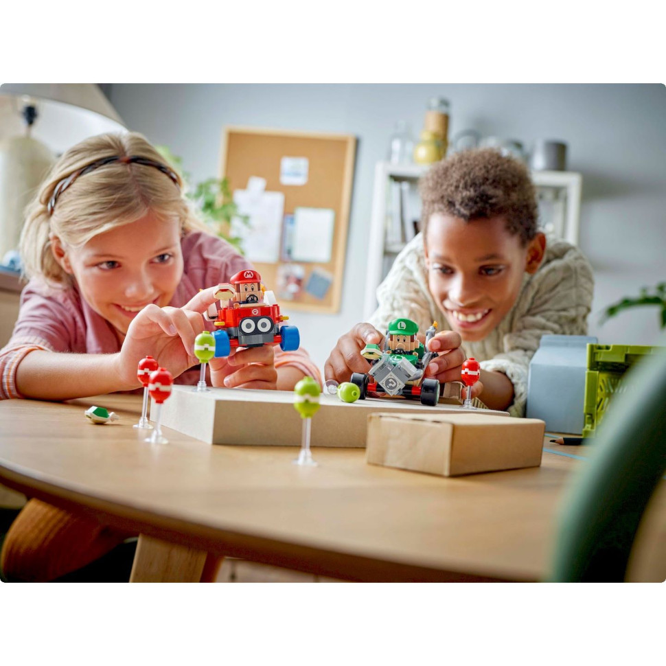 Конструктор LEGO Super Mario Mario Kart – Baby Mario vs. Baby Luigi 72034, 321 деталь 