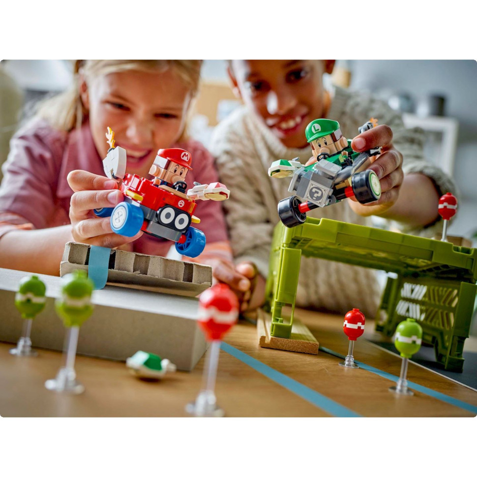 Конструктор LEGO Super Mario Mario Kart – Baby Mario vs. Baby Luigi 72034, 321 деталь 