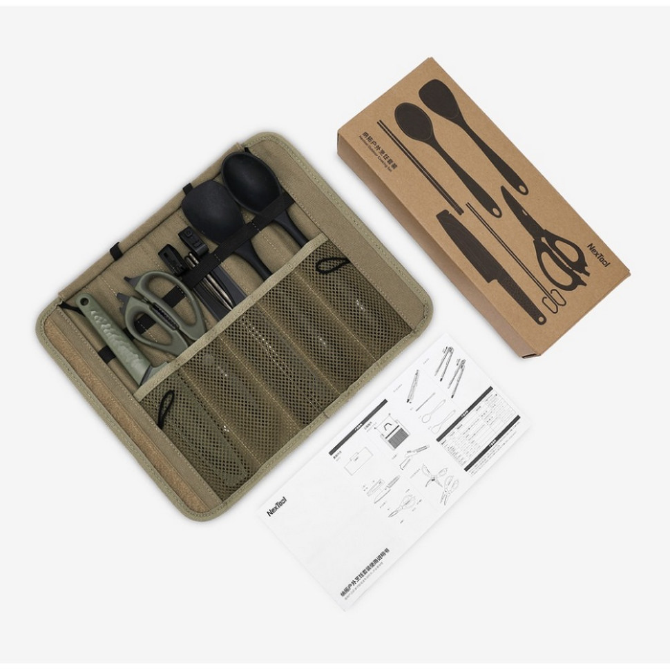 Набір кухонного посуду для кемпінгу Outdoor Cooking set NexTool NE20325, 6 предметів
