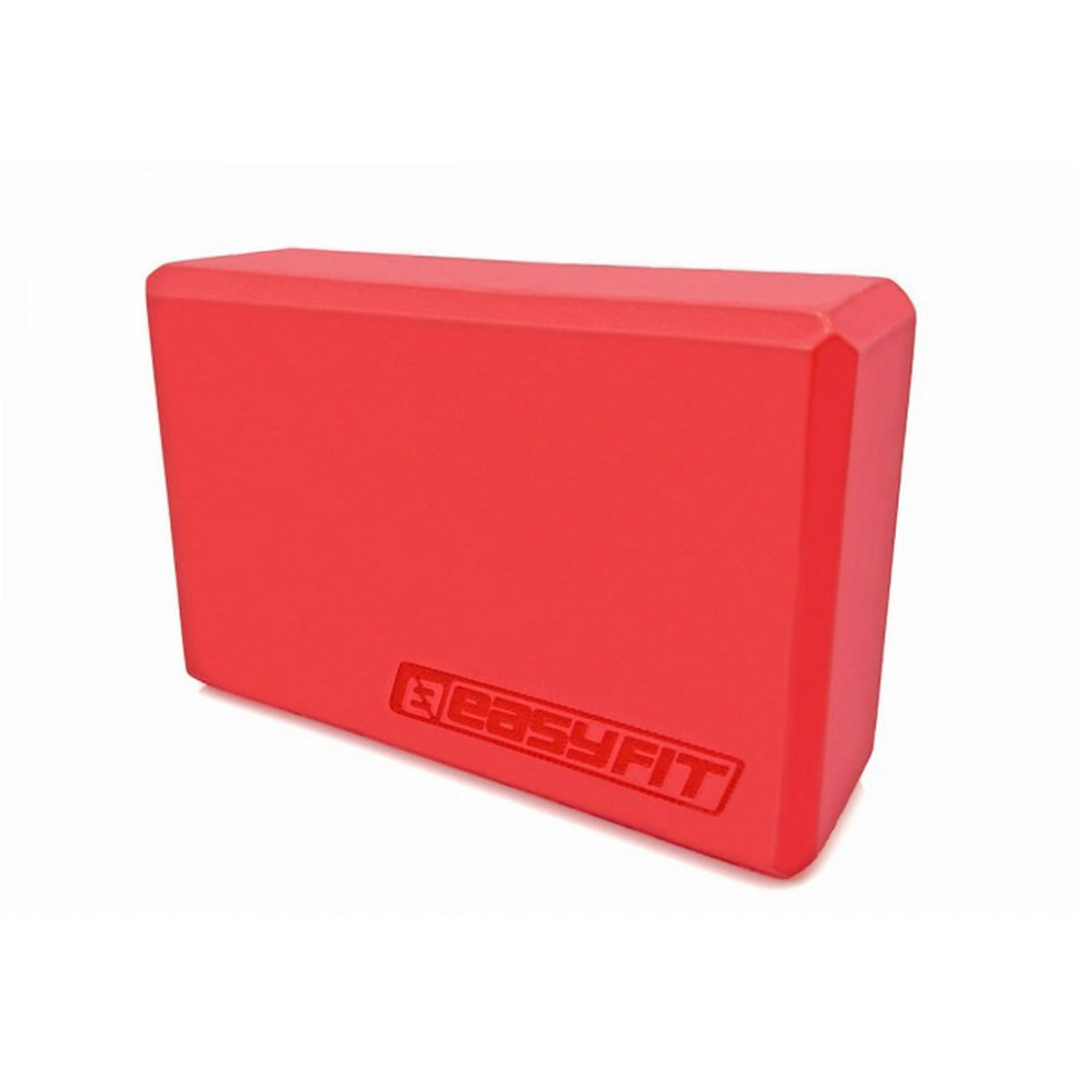 Блок для йоги EasyFit EF-1818-R, EVA, Красный