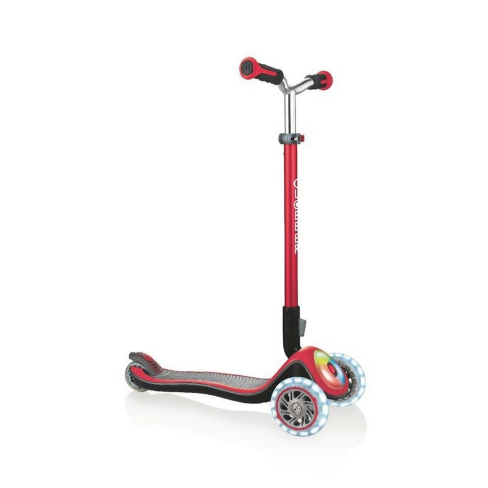 Дитячий триколісний самокат ELITE PRIME GLOBBER 444-802 червоний, колеса з підсвіткою