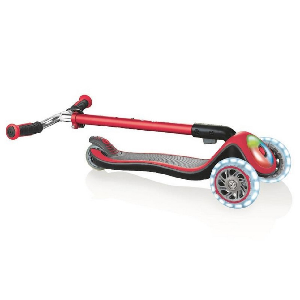 Дитячий триколісний самокат ELITE PRIME GLOBBER 444-802 червоний, колеса з підсвіткою
