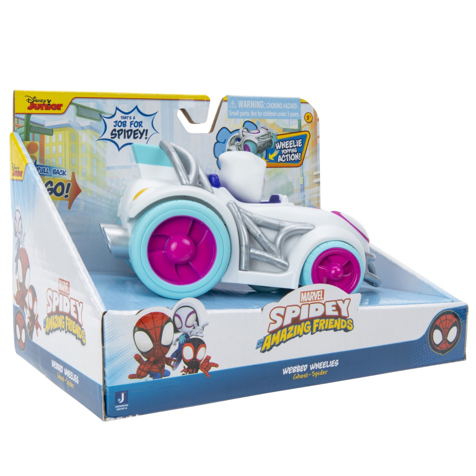 Машинка инерционная Spidey Pull Back Vehicle Ghost Spider Призрак-паук SNF0016