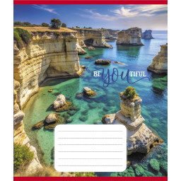 Тетрадь ученическая "Красота природы" Leader 012-500301K-4 в клетку, 12 листов (959050)