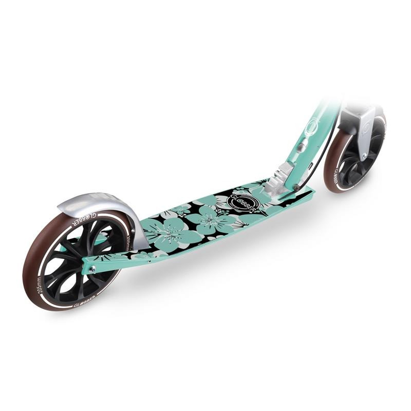 Самокат двухколесный NL205 DELUXE GLOBBER 685-206 с ручным тормозом, мятный