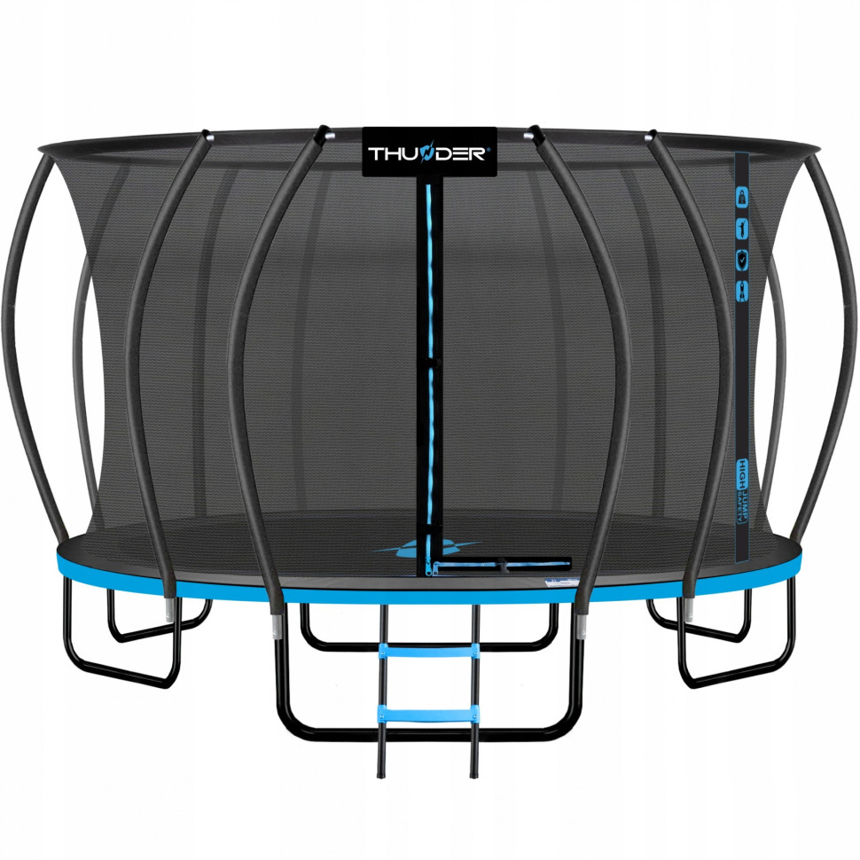 Батут с внутренней сеткой Thunder INSIDE-ULTRA-16FT-BLUE Black/Blue 490 см 