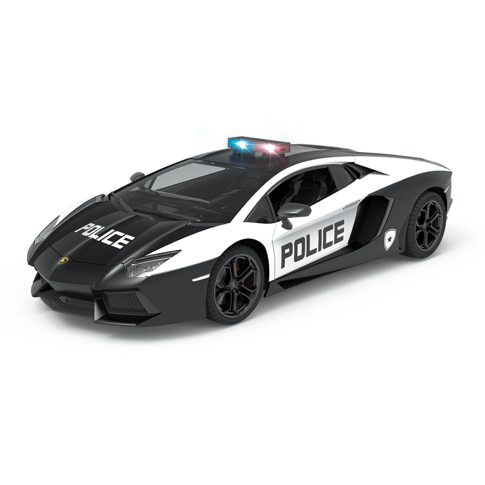 Автомобіль на радіокеруванні LAMBORGHINI AVENTADOR POLICE KS DRIVE 114GLPCWB з мигалками