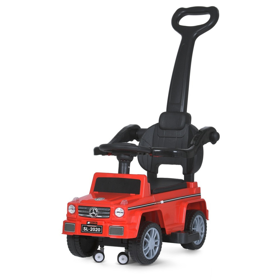 Дитяча каталка-толокар Bambi Racer M 5046L-3 червоний, з батьківською ручкою