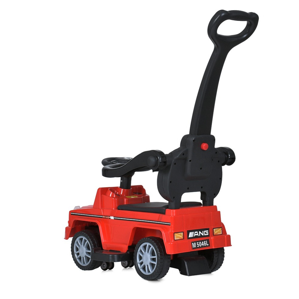 Дитяча каталка-толокар Bambi Racer M 5046L-3 червоний, з батьківською ручкою