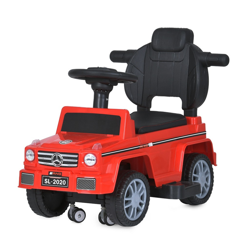 Дитяча каталка-толокар Bambi Racer M 5046L-3 червоний, з батьківською ручкою