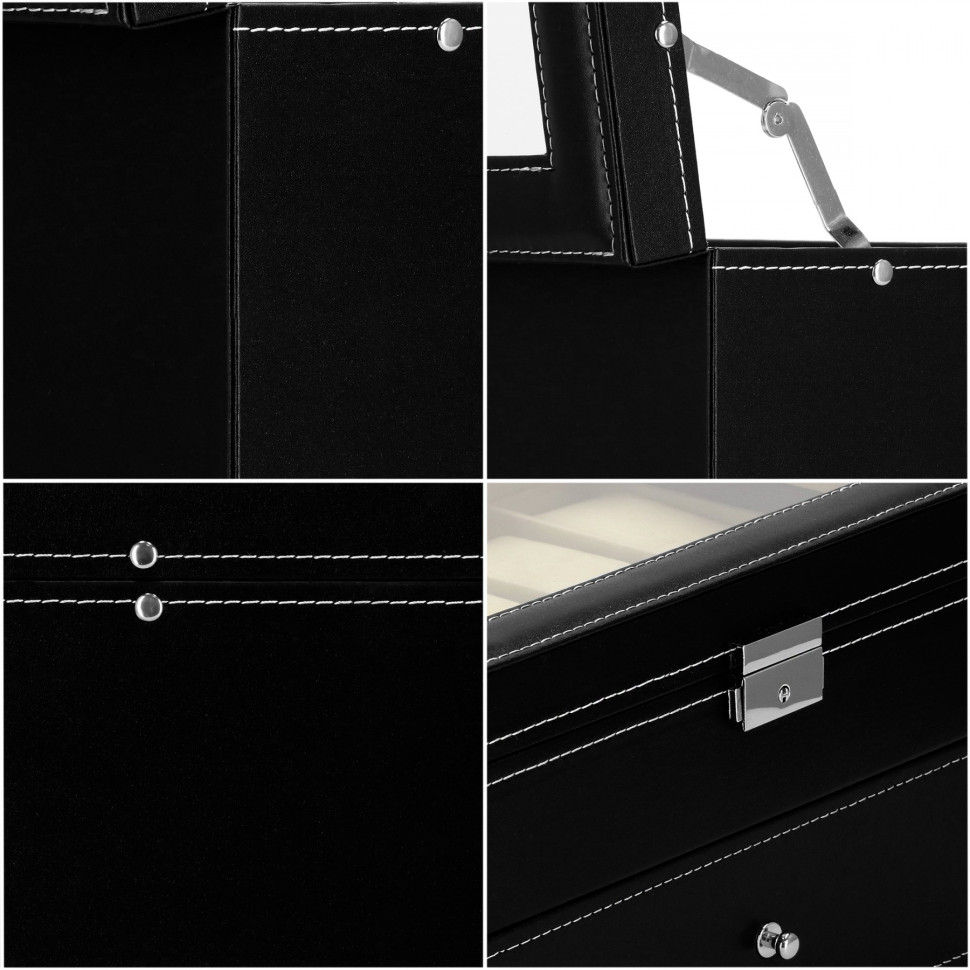 Скринька-органайзер для зберігання годинників Springos HA1059 28x20x16.5 см