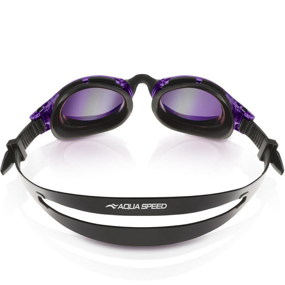 Очки для плавания TRITON 2.0 MIRROR Aqua Speed 283-09(60415) черный, сиреневый, OSFM