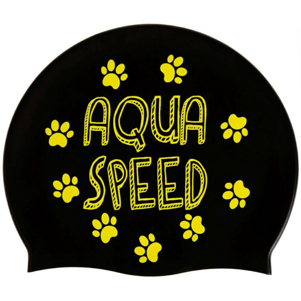 Шапка для плавання KIDDIE Aqua Speed 142-07 чорний, OSFM