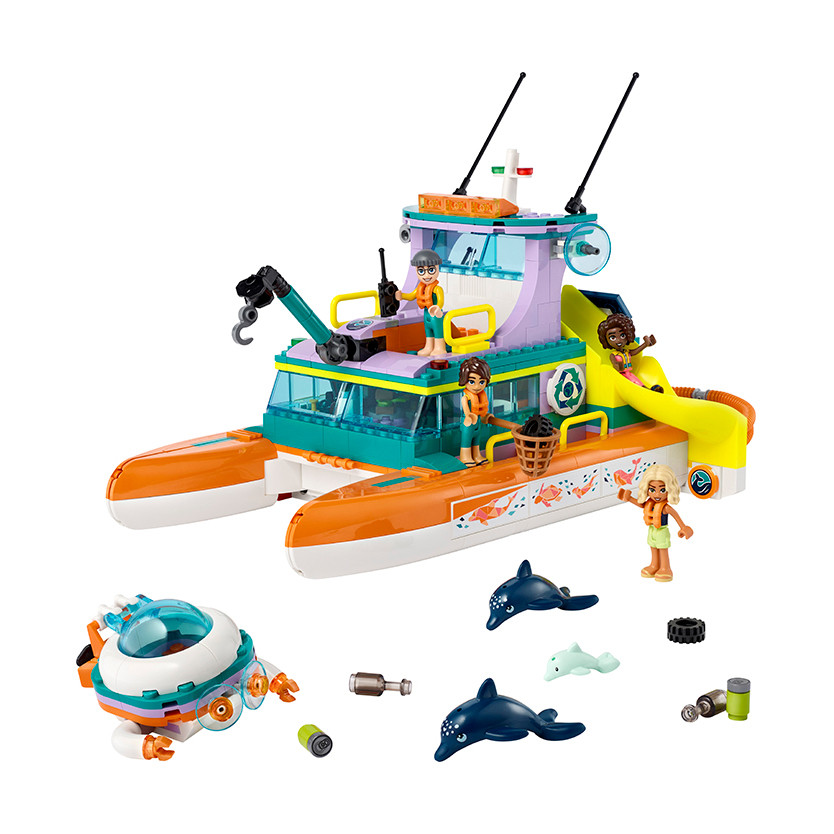 Конструктор LEGO Friends Лодка морской спасательной бригады 41734, 717 деталей