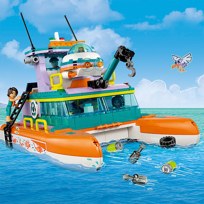 Конструктор LEGO Friends Лодка морской спасательной бригады 41734, 717 деталей