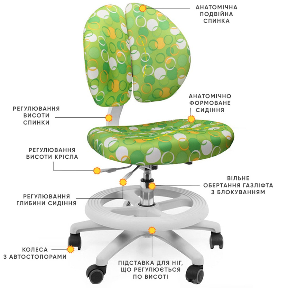 Детское кресло Duo Kid Z Mealux Y-616 Z, Green