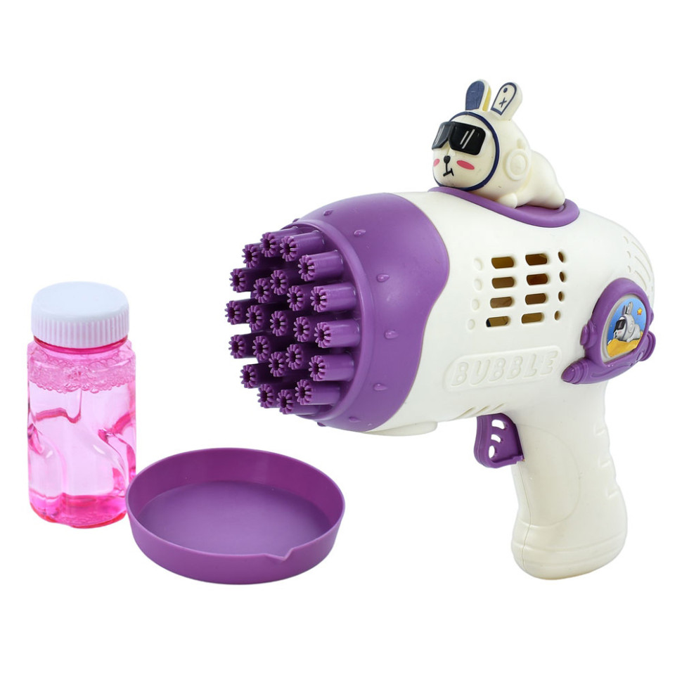 Мыльные пузыри Бластер Bambi 10163M(Violet) 17 см, запаска 7,5 см