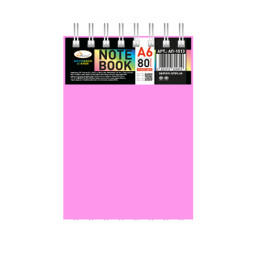 Блокнот А6 Апельсин В-БП6-80(Pink) 80 листов, пружина сверху