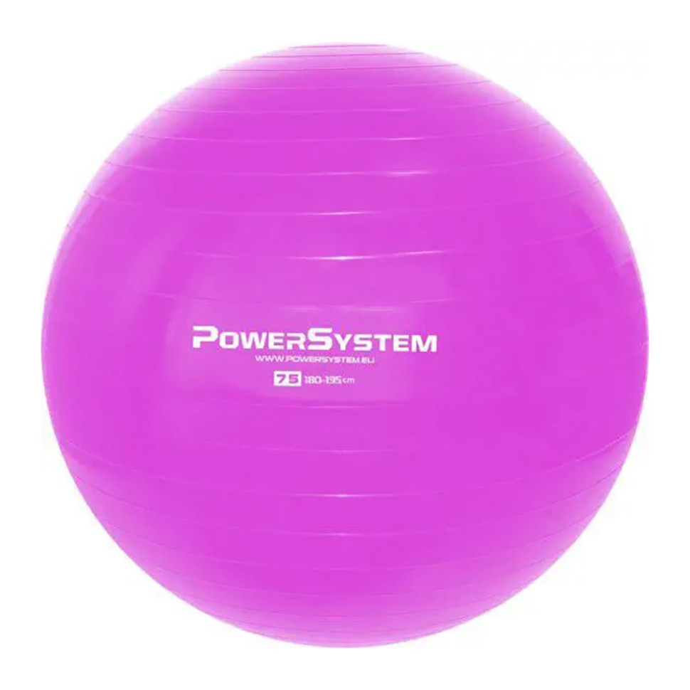 М'яч для фітнесу та гімнастики Power System 4013PI-0, 75cm, Pink