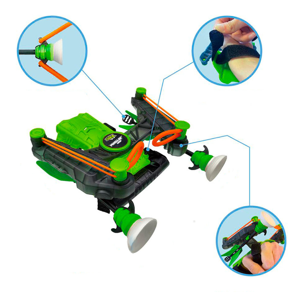 Іграшковий лук на зап'ястя WRIST BOW Zing AS140G, 3 стріли