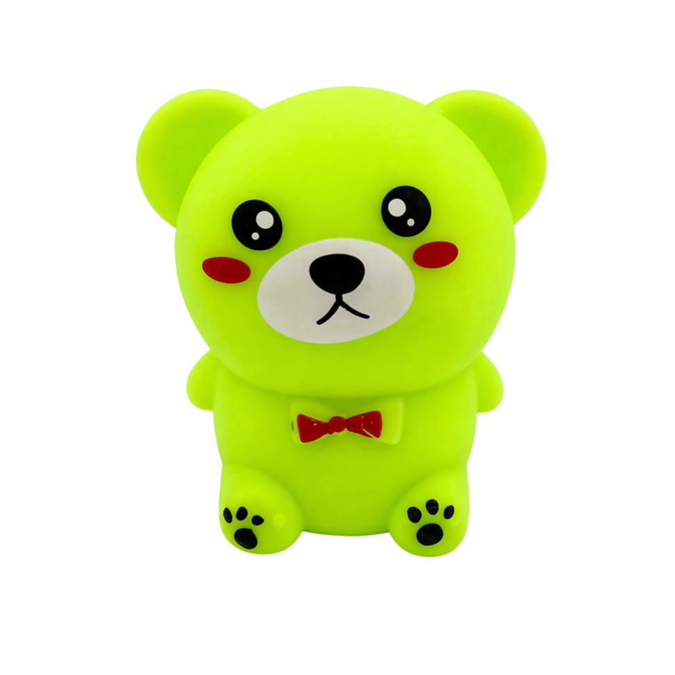 Детская антистресс-игрушка Яркий Мишка Bambi sa1673(Green) 6 см