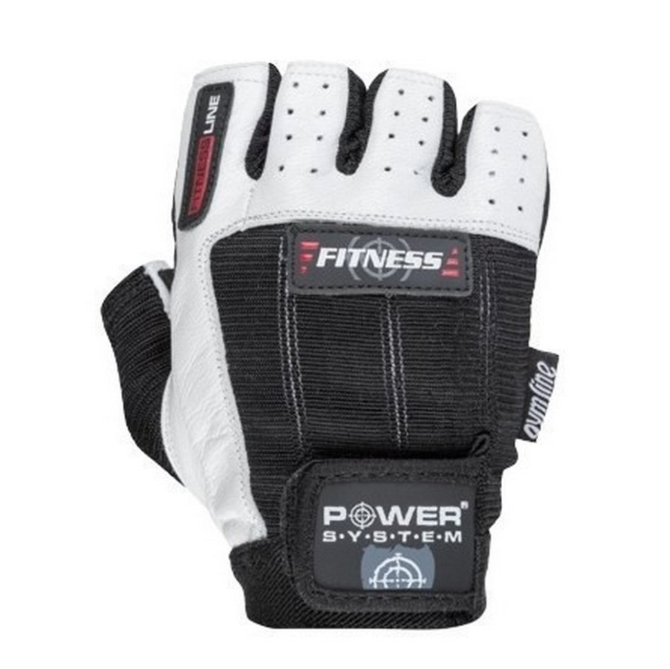 Рукавички для фітнесу Fitness Power System PS-2300_S_Black-White, S 18 см