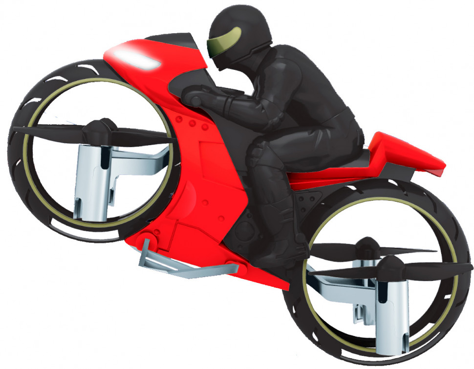 Летающий квадрокоптер-мотоцикл на радиоуправлении ZIPP Toys RH818
