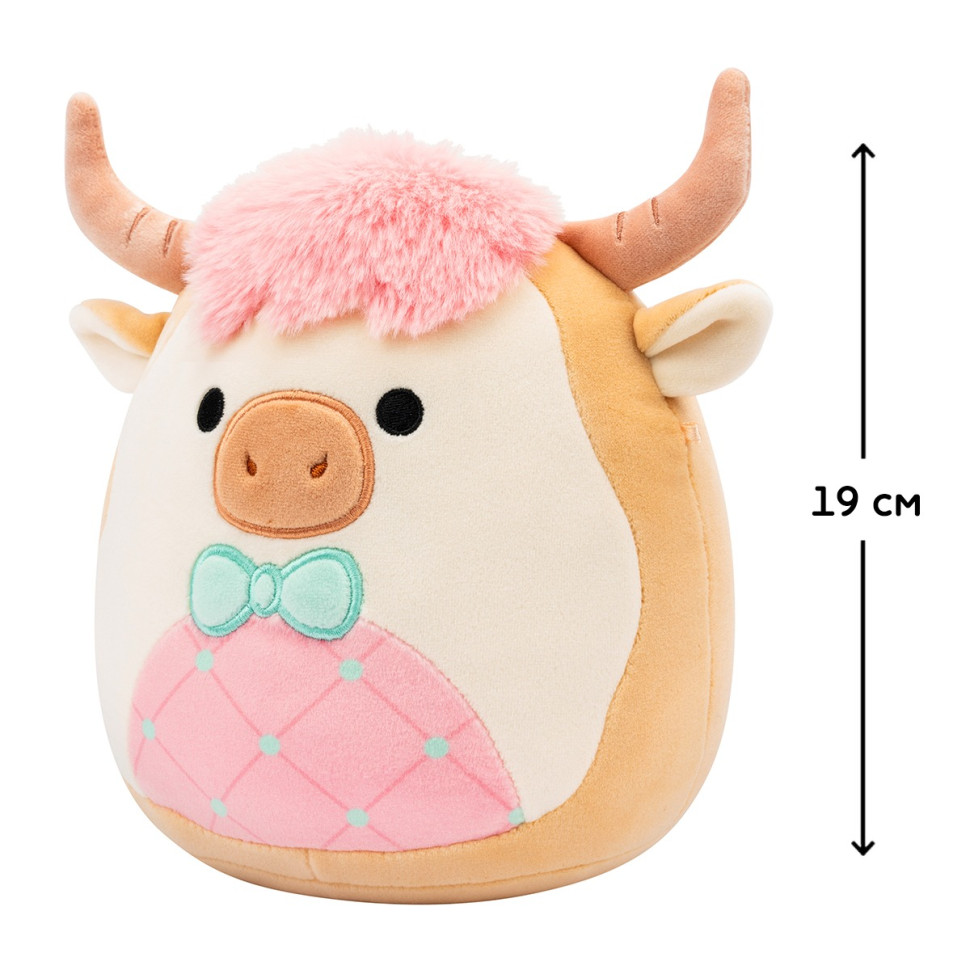 Дитяча м'яка іграшка Корівка Самсон Squishmallows SQER01229, 19 см
