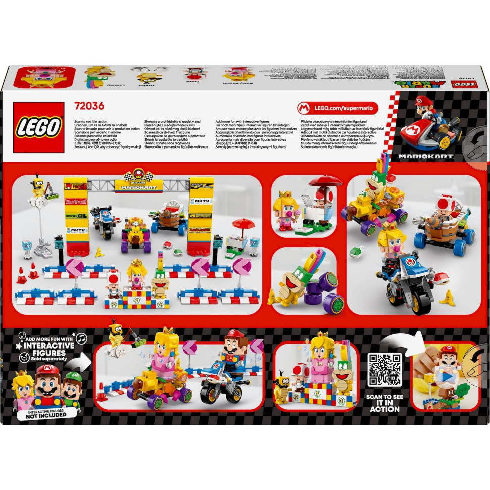 Конструктор LEGO Super Mario Mario Kart – Baby Peach & Grand Prix. набор 72036, 823 детали