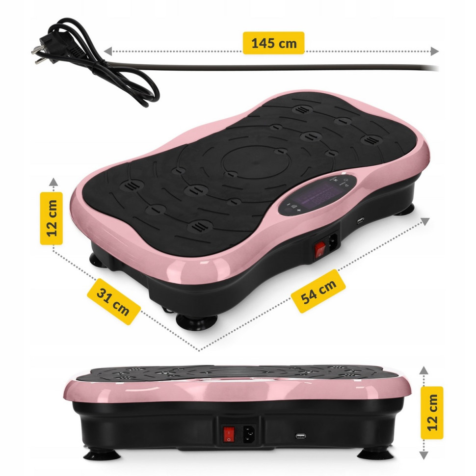 Виброплатформа для тренировок Ultra+ 4FIZJO P-5905973402880 с эспандерами