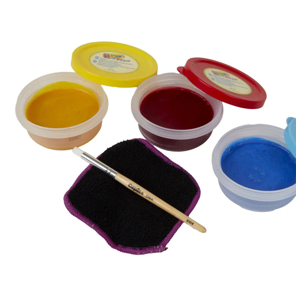 Многоразовый коврик для рисования Mini Kids Crayola 81-1528, 3 баночки с красками