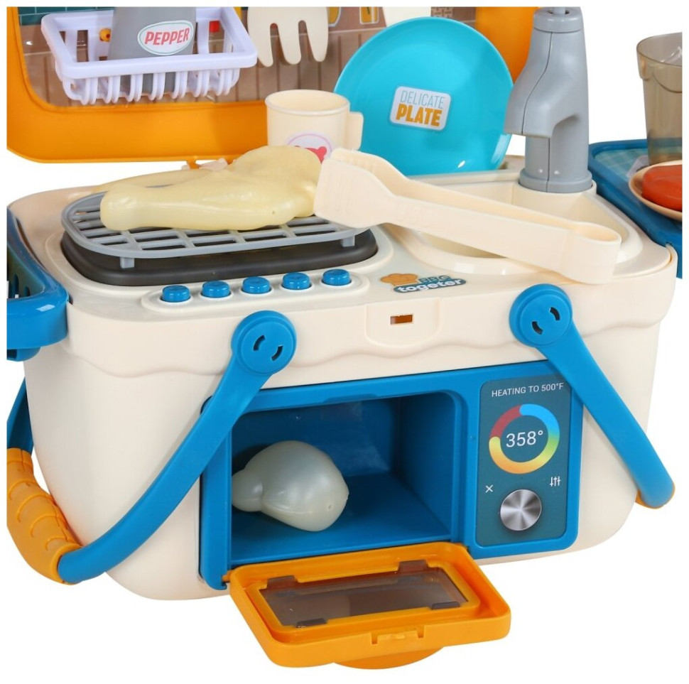 Игрушечная детская кухня Vanyeh 13M02 плита/чемодан