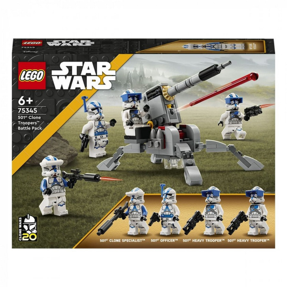 Конструктор LEGO Star Wars TM Боевой отряд бойцов-клонов 501-го легиона 75345