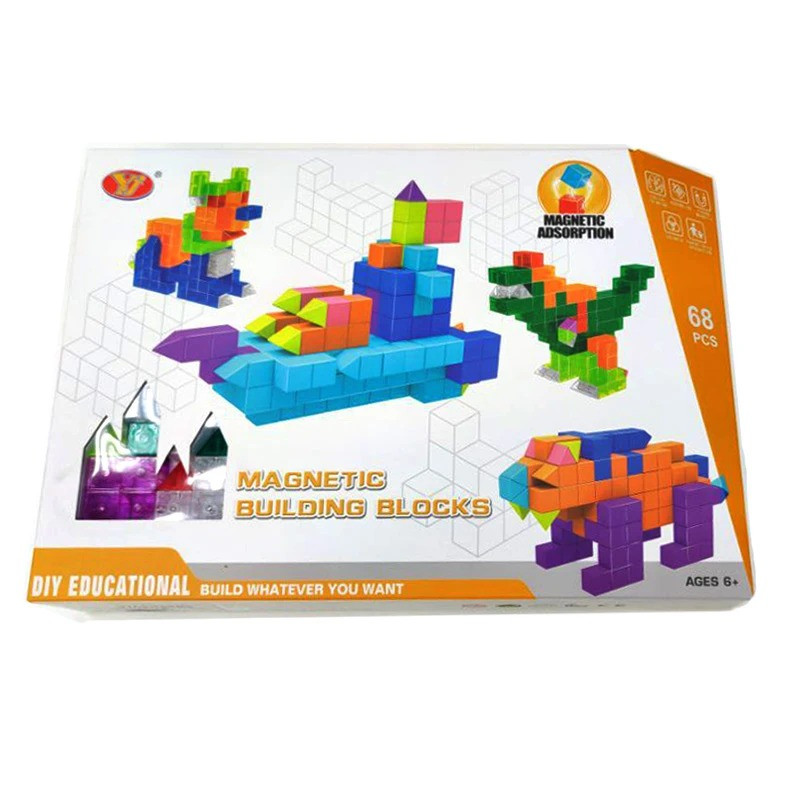 Магнітні блоки із завданнями YJ Magnetic Blocks YJ9005 68 деталей