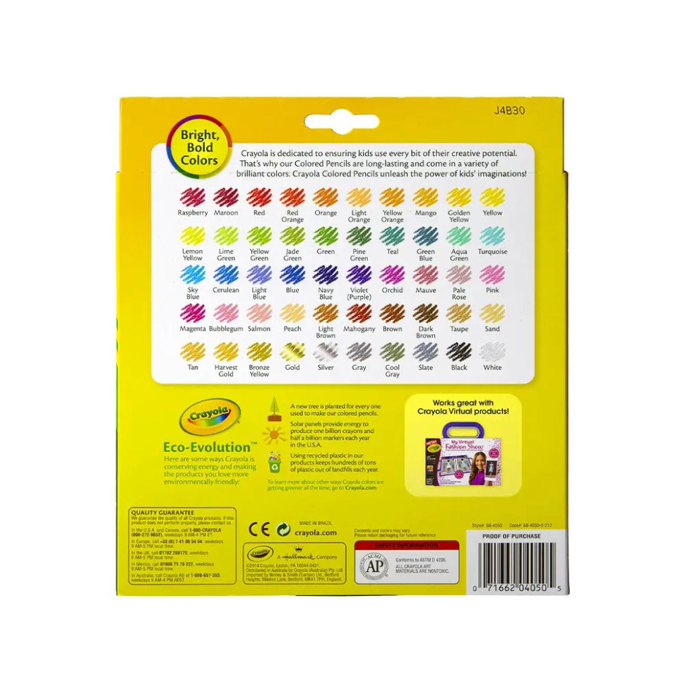 Набор цветных карандашей Crayola 68-4050, 50 шт