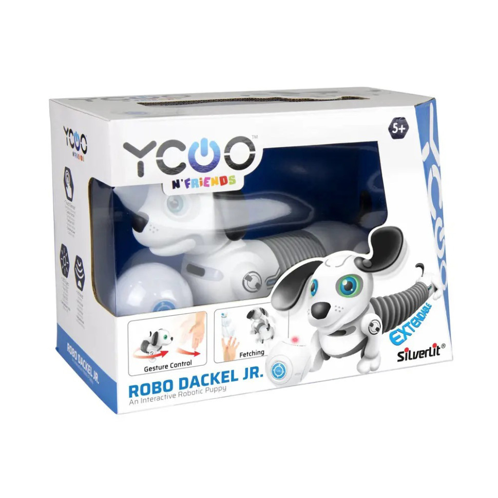 Интерактивная игрушка робот-собака DACKEL JUNIOR Silverlit 88578 на радиоуправлении